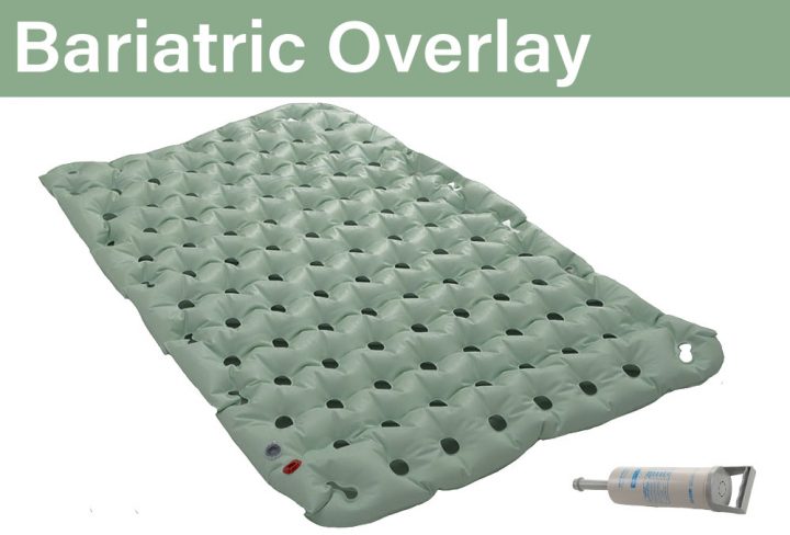 WAFFLE Bariatric Mattress overlay, green overlay for pressure care