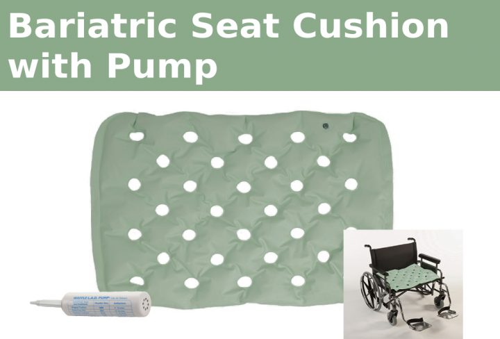 4250 WAFFLE Bariatric Seat Cushion green with pump pressure cushion