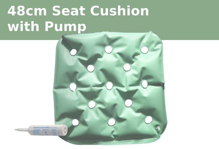 48cm WAFFLE Cushion, green pressure care cushion 4240 228WC