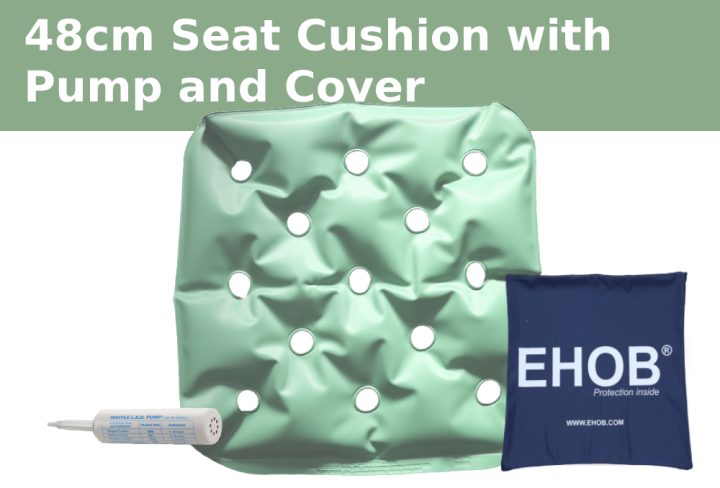 48 cm WAFFLE Cushion with pump and cover, green pressure care cushion 4240 228WC