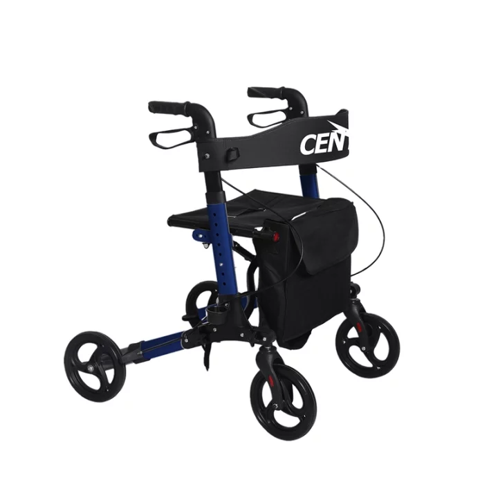 Centra Walker with seat, 4 wheels and hand brakes